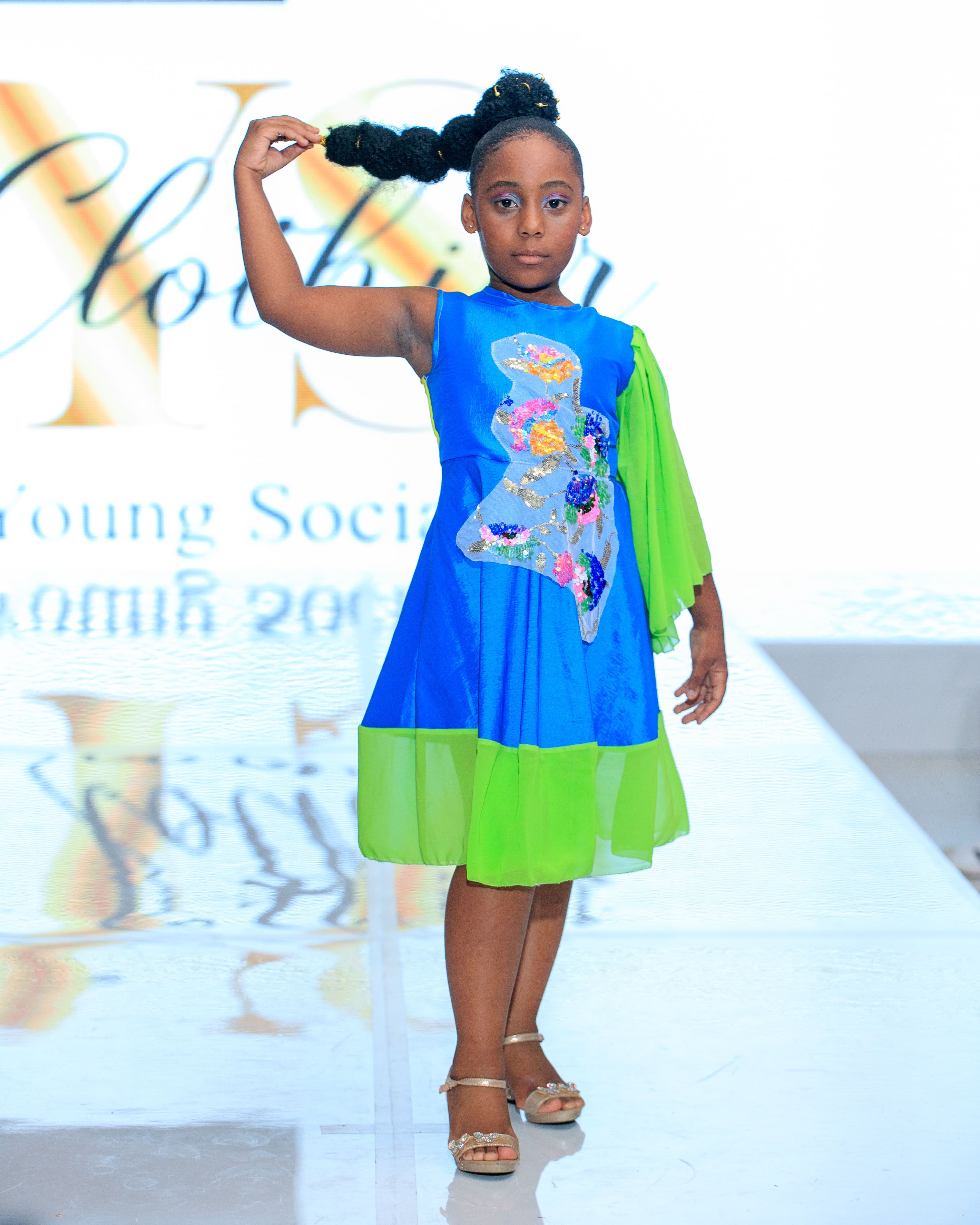 Electric Bloom Dress – Runway Exclusive