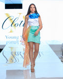 Sunset Silk Mini Dress – South Africa Runway Edition