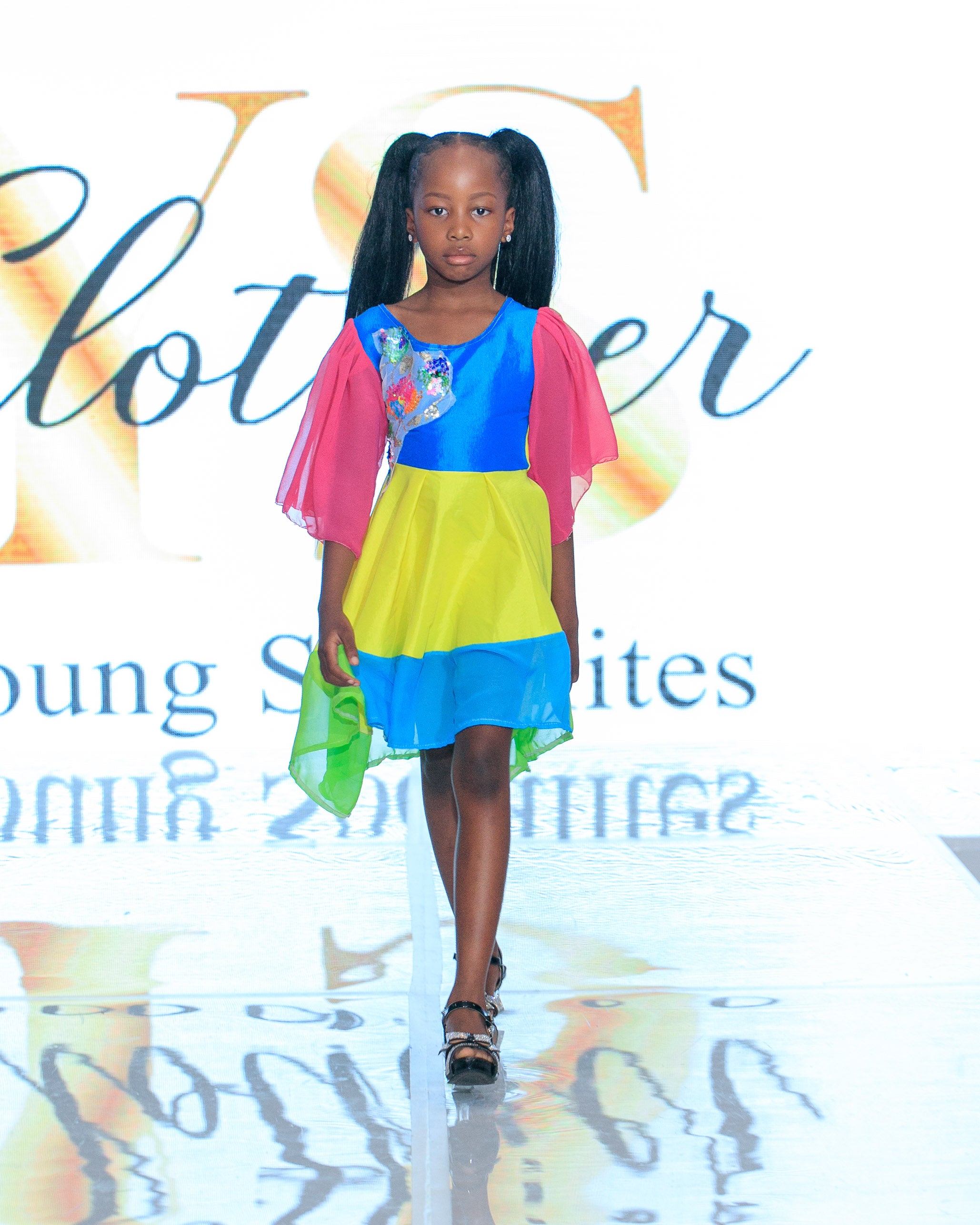 Neon Bloom Dress – South Africa Runway Exclusive