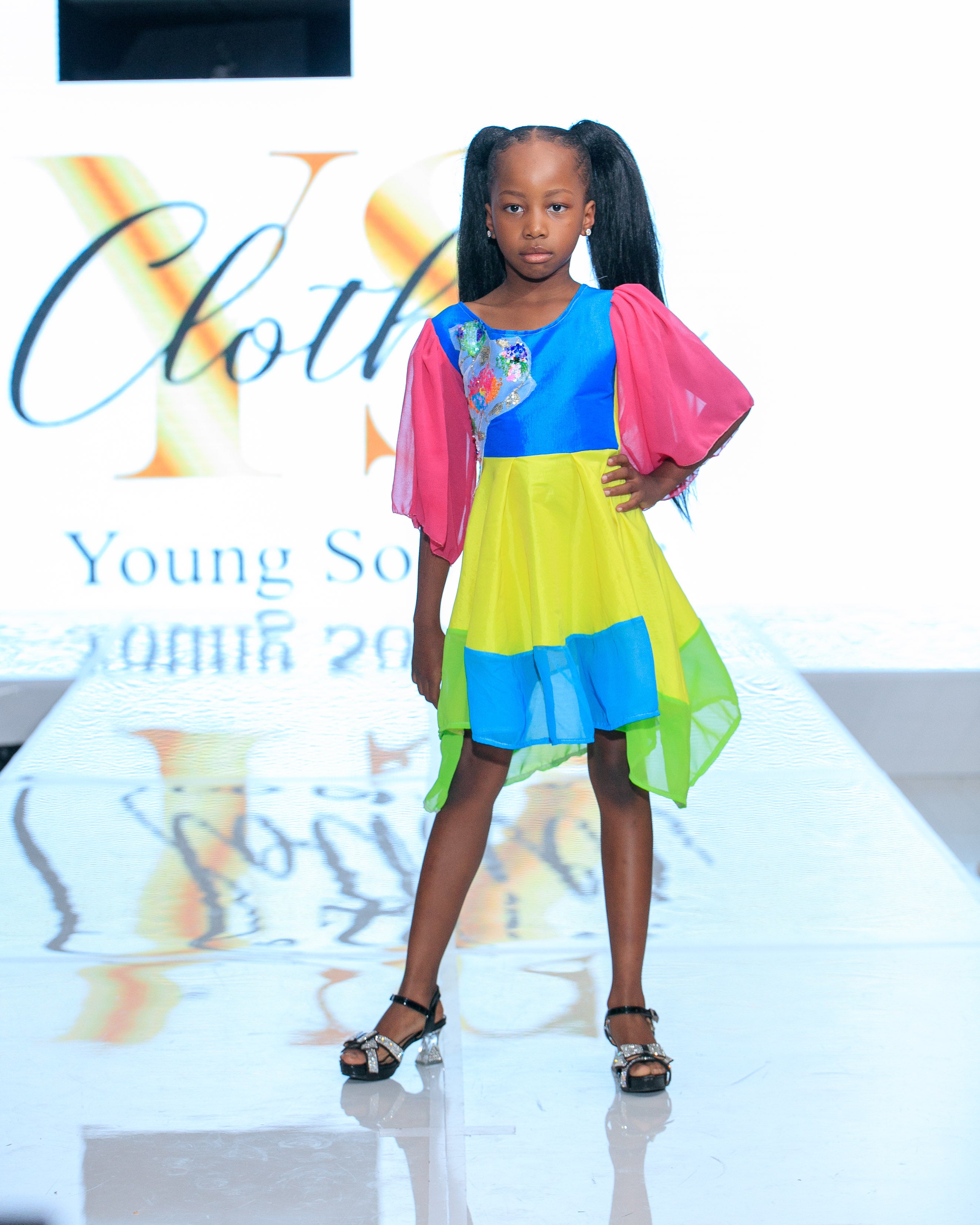 Neon Bloom Dress – South Africa Runway Exclusive