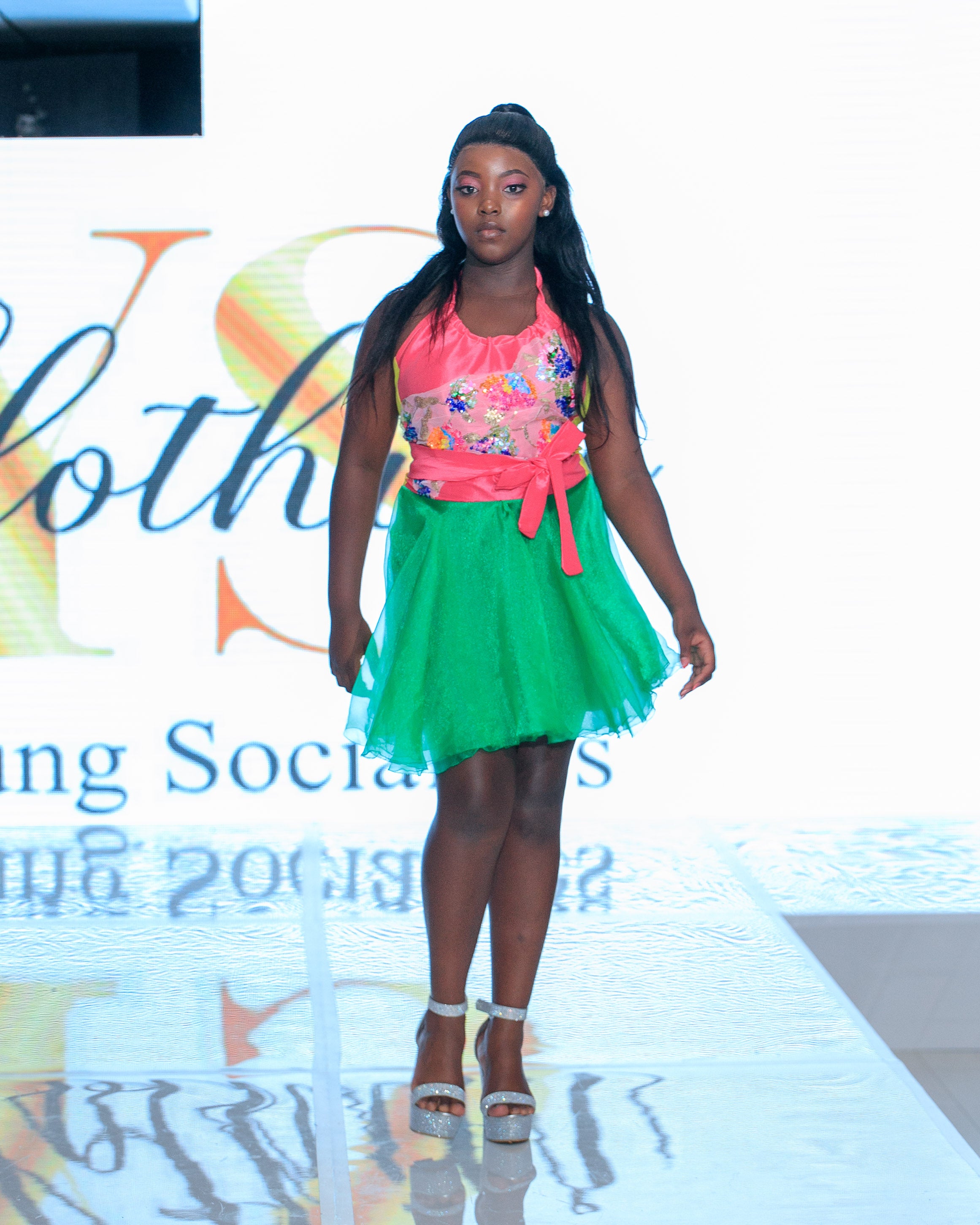 Floral Fantasy Tulle Dress – South Africa Runway Edition