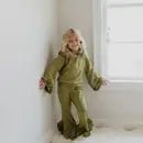 Dusty Pink Hooded Ruffle Set