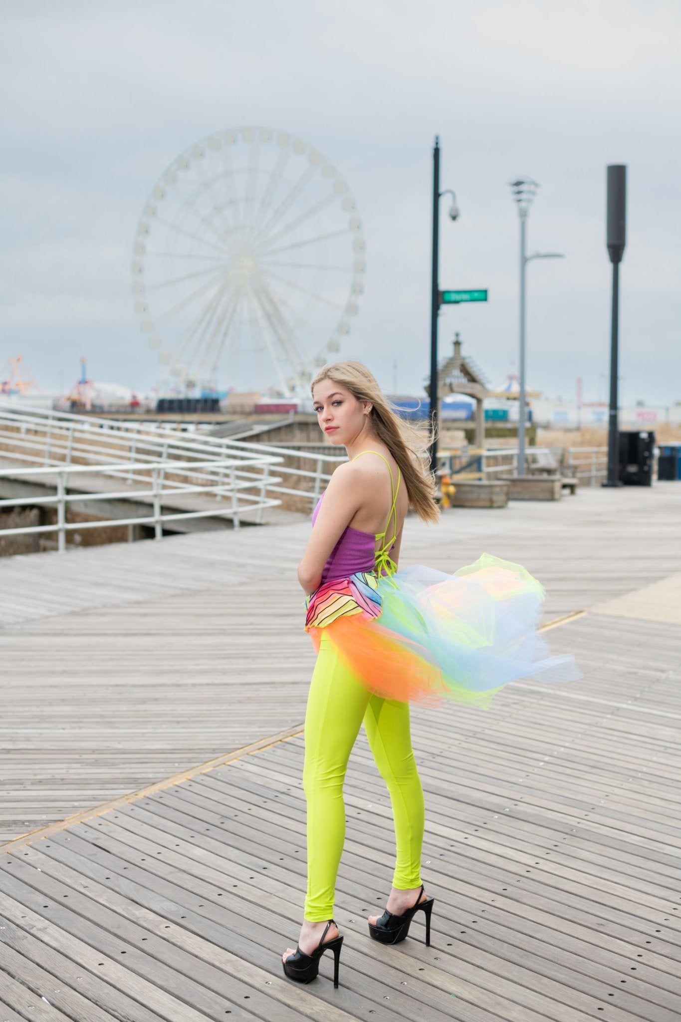 Color Block Fashionable Teen Set