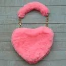 Furry Heart Purse