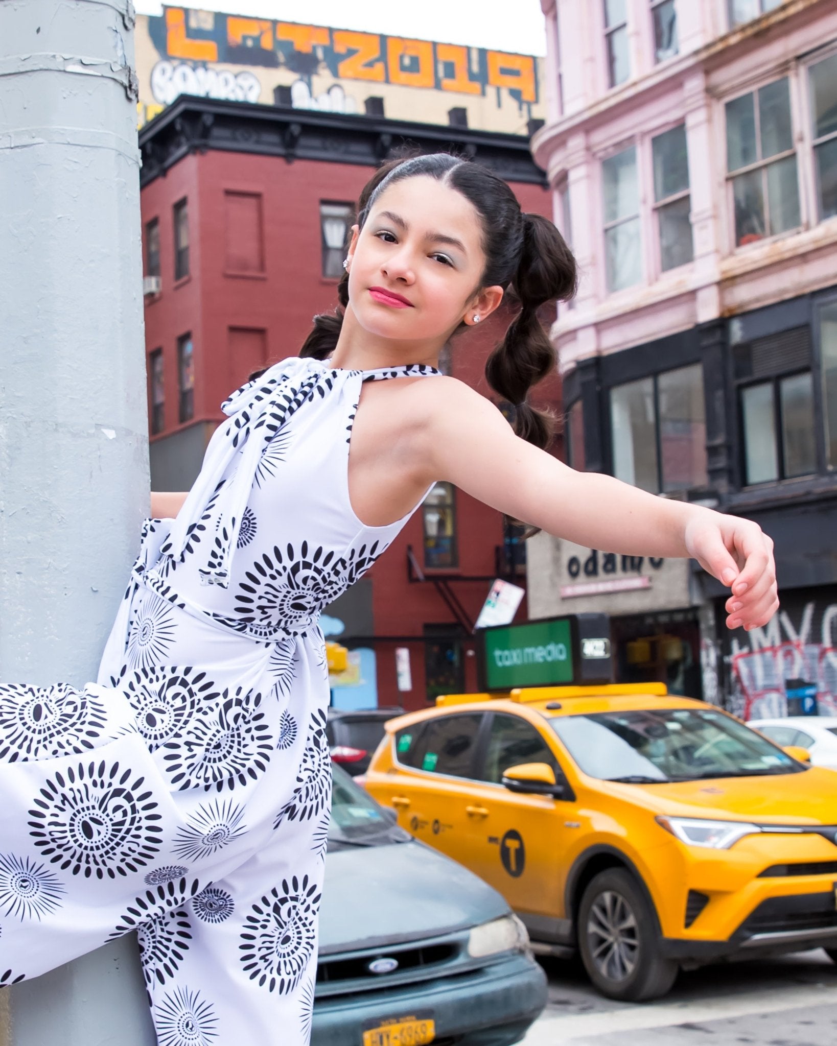 Starburst Collection Lyndon Girl’s Sleeveless Short Romper with Tie Belt