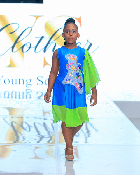 Electric Bloom Dress – Runway Exclusive – YS Clothier